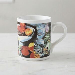 Gibson Master Piece Fruit Still Life Coffee Mug 16 oz Large Vintage Style Cup